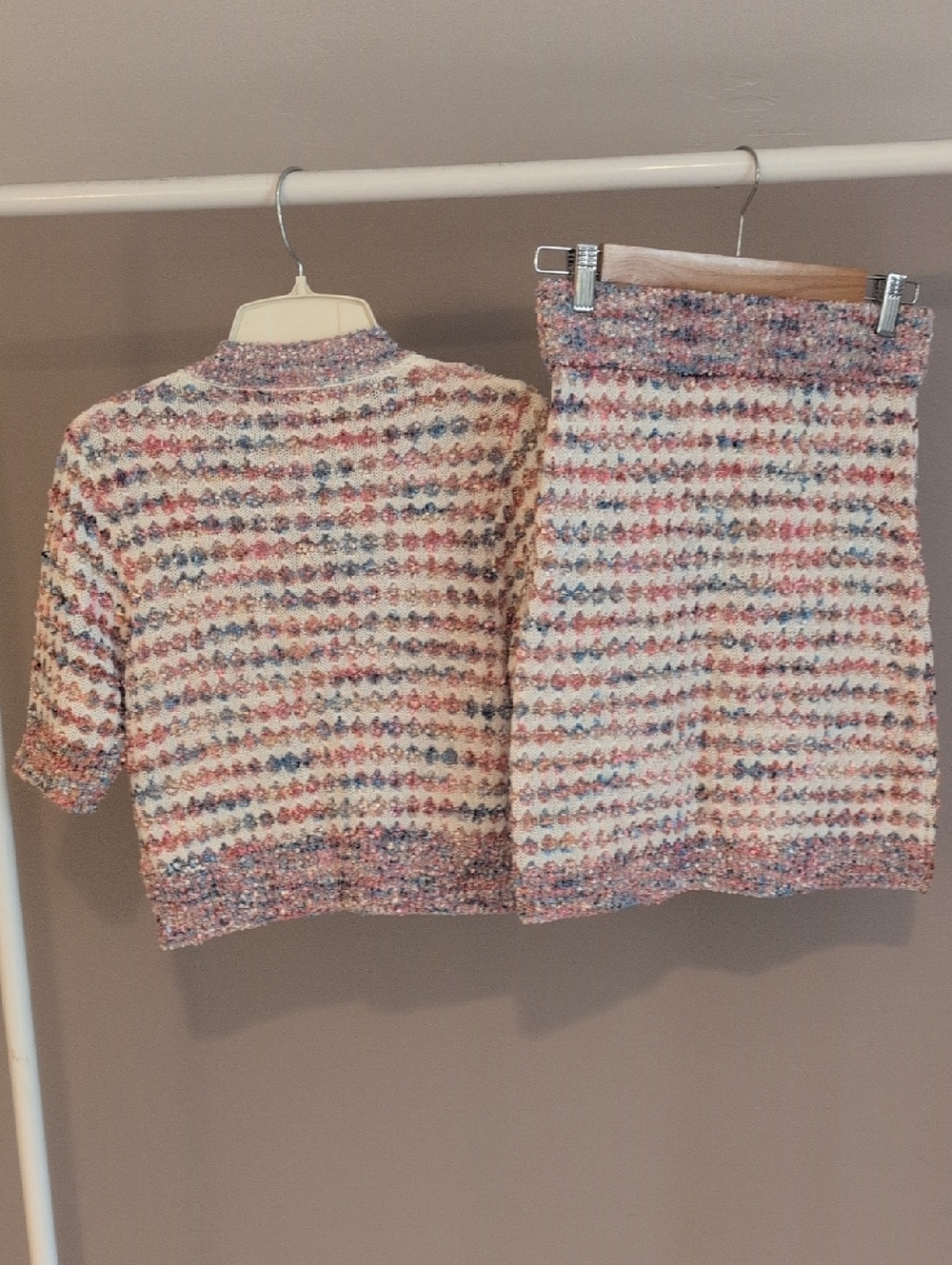 Urban Revivo Two Piece Tweed Set With Pearl Buttons - Picture 4 of 10